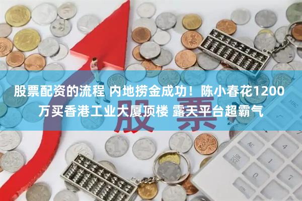 股票配资的流程 内地捞金成功！陈小春花1200 万买香港工业大厦顶楼 露天平台超霸气